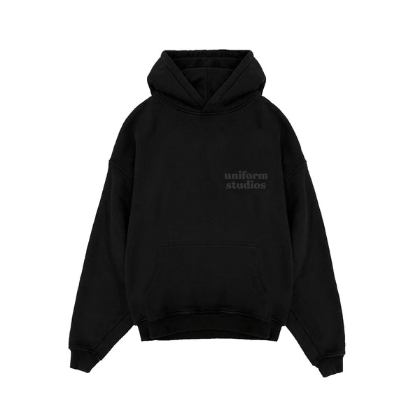 UNIFORM STUDIOS HOODIE - BLACK