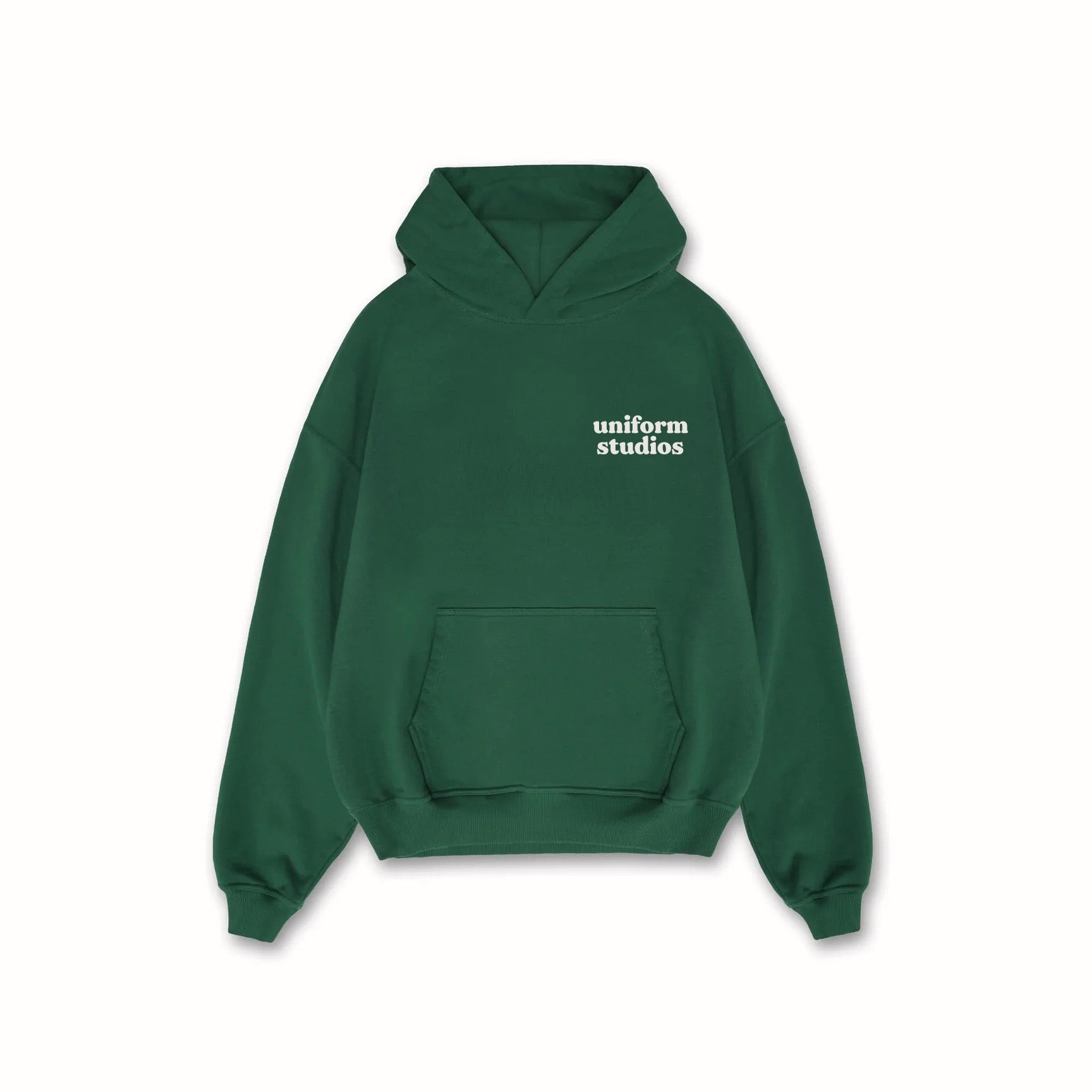 UNIFORM STUDIOS HOODIE - BOTTLE GREEN